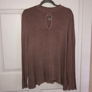 Mauve Keyhole Longsleeve top